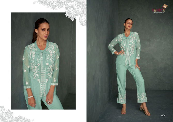 Rabya Vol 1 By Vamika Nx Cord Set Western Top With Bottom Wholesale Market